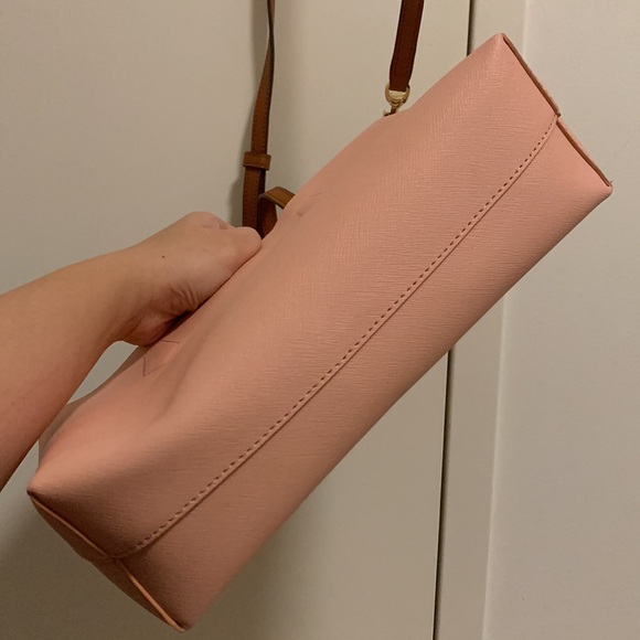 Oroton Mini Tote Bag in light pink - Picture 6 of 17